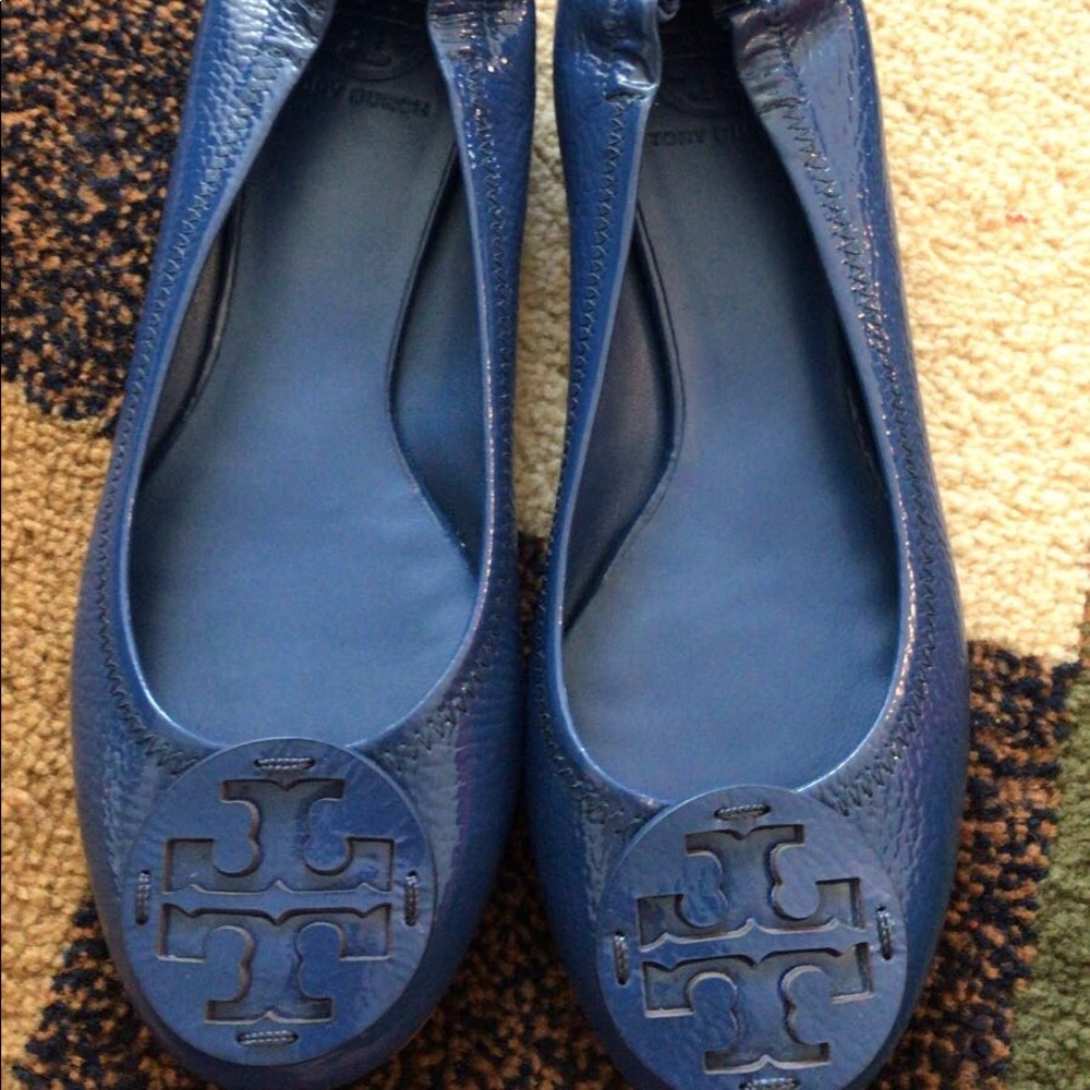 Tory Burch navy flats